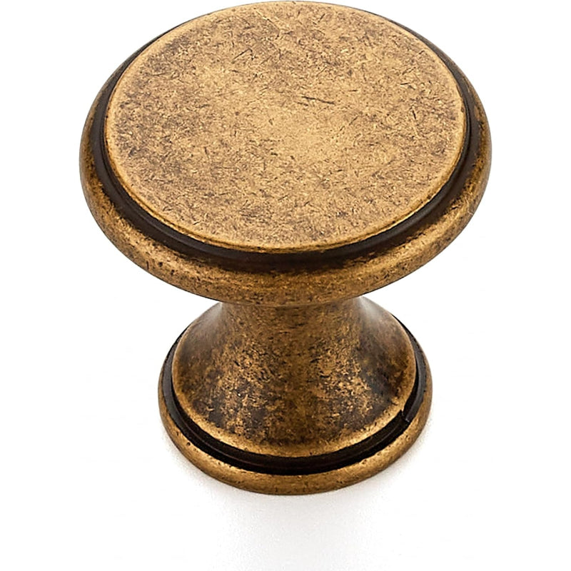 15 Pack Antique Brass Knobs