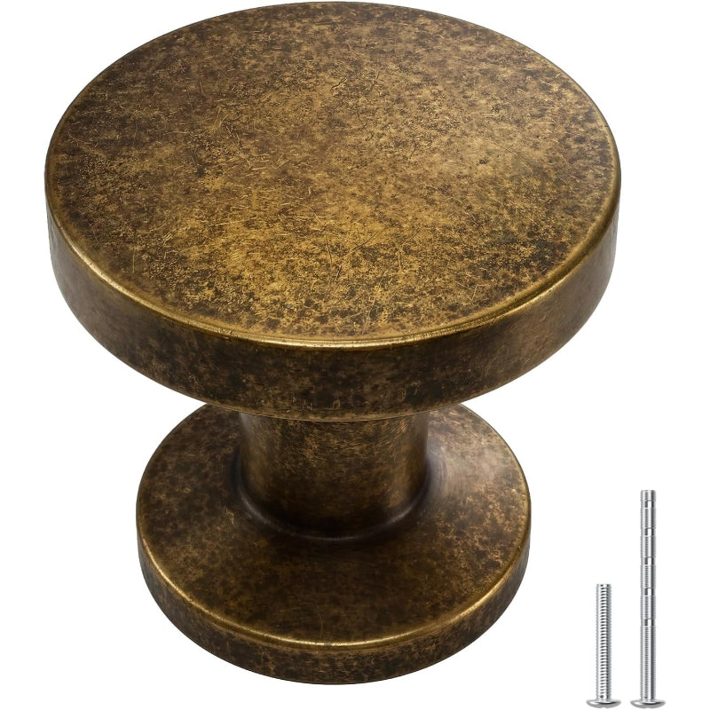 20 Pack Antique Brass Knobs