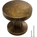 20 Pack Antique Brass Knobs
