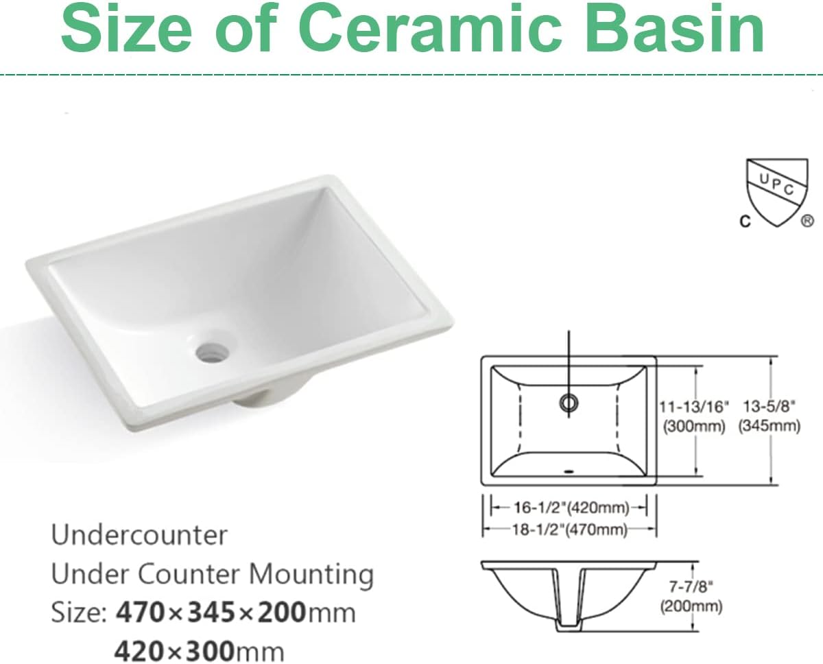 37" Carrara White Vanity Top