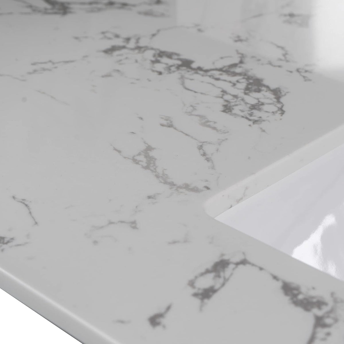 37" Carrara White Vanity Top