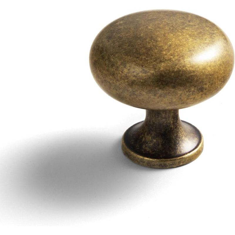 6 Pack Antique Brass Knobs