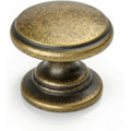 25 Pack Antique Brass Knobs