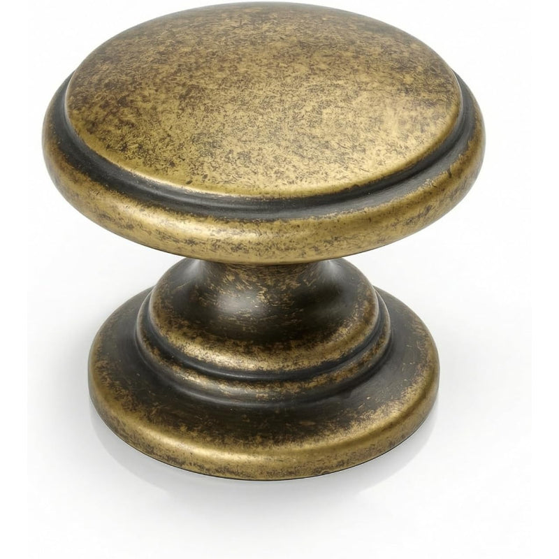 25 Pack Antique Brass Knobs