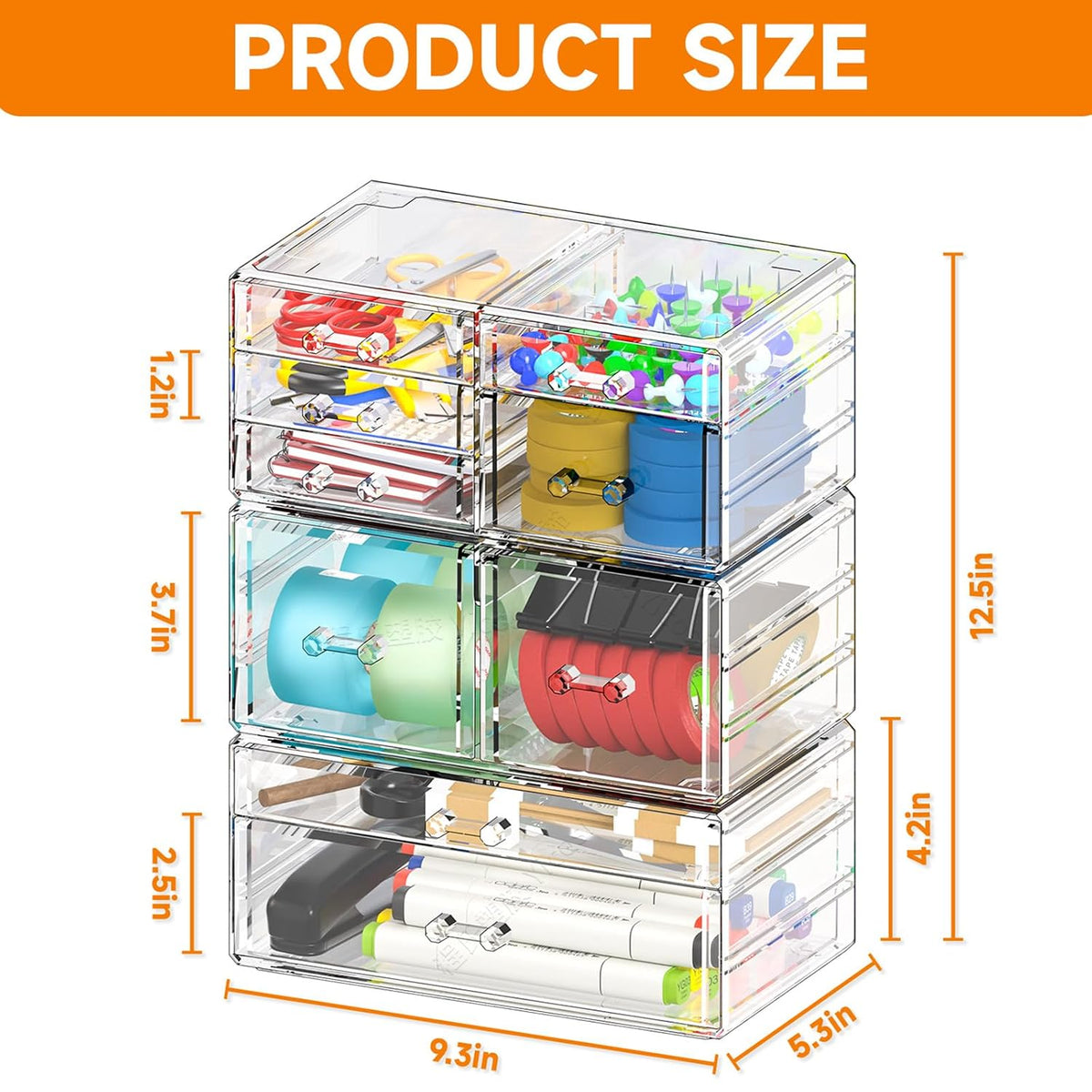 9-Drawer Stackable Organizer