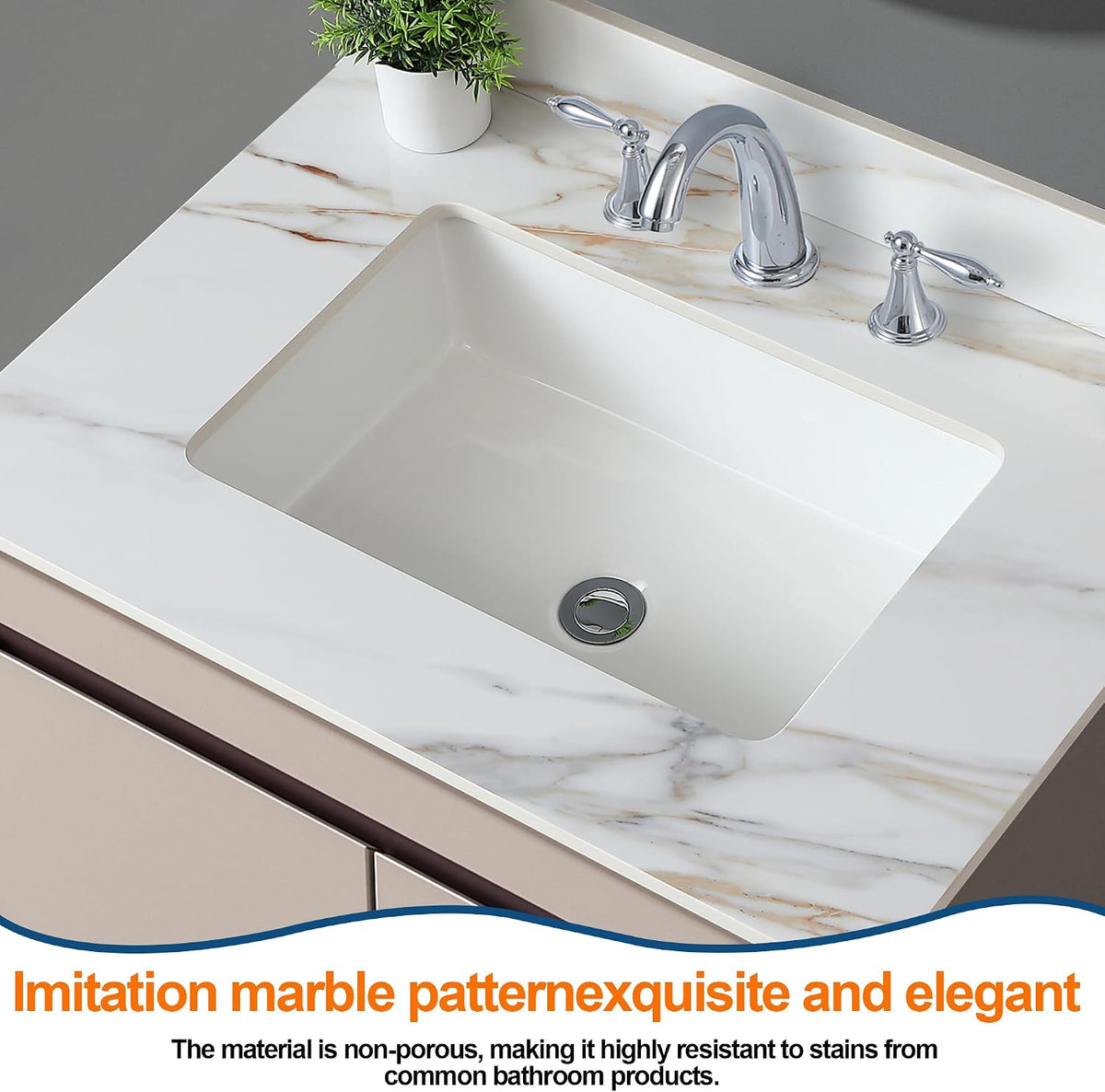 31" Calacatta Gold Vanity Top