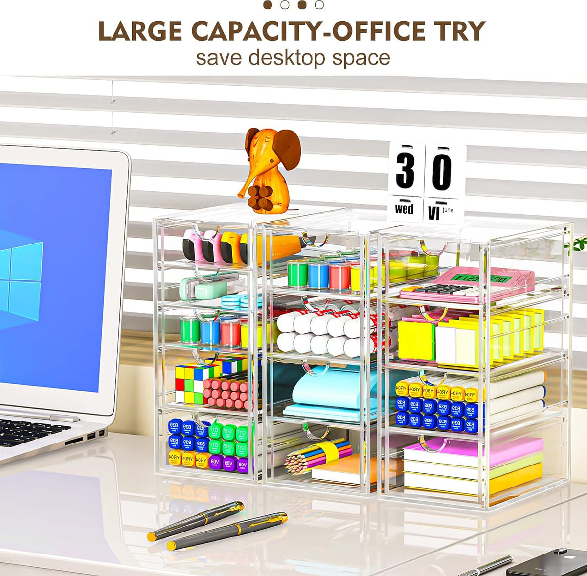 13-Drawer Desk Organizer