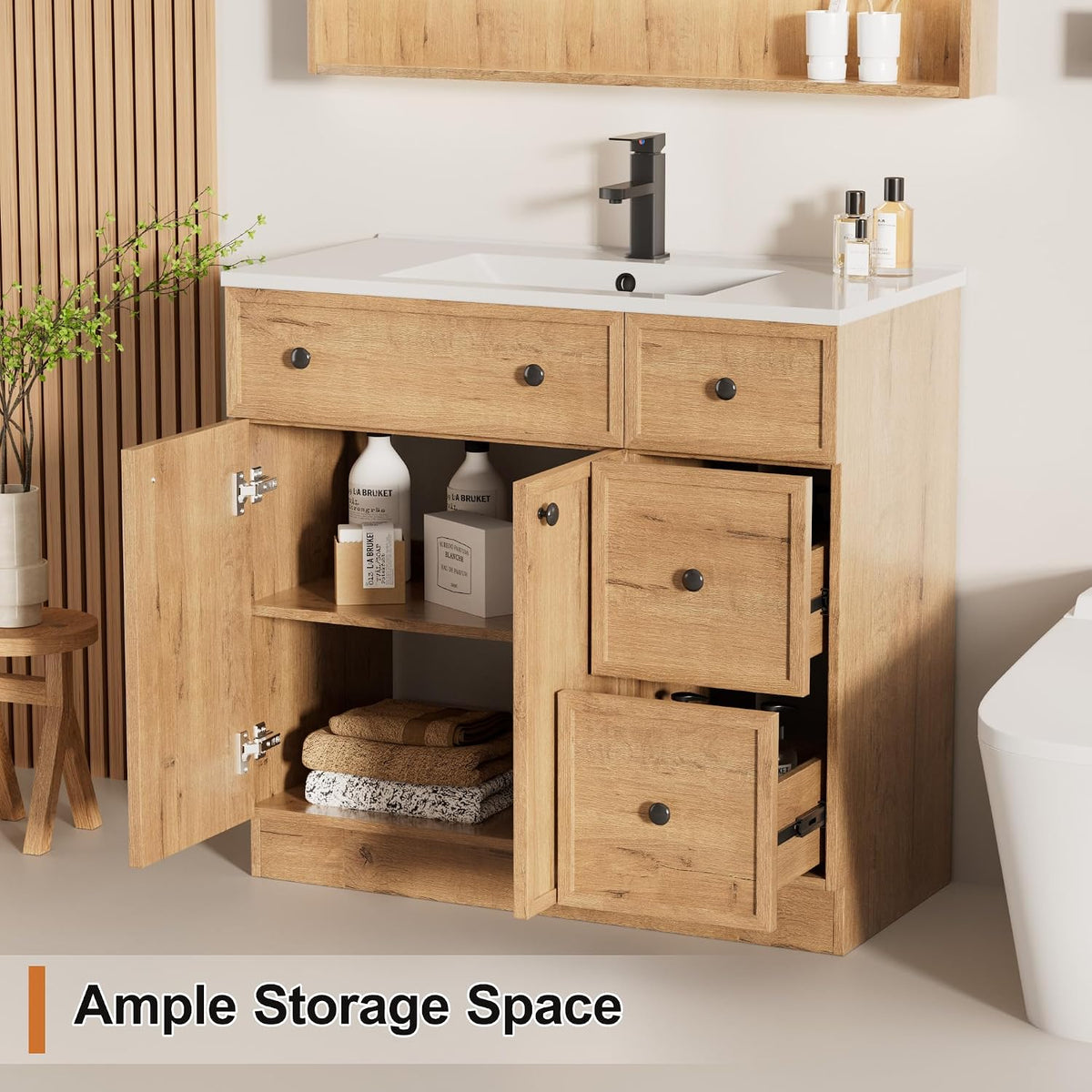 36" Natural Farmhouse Vanity