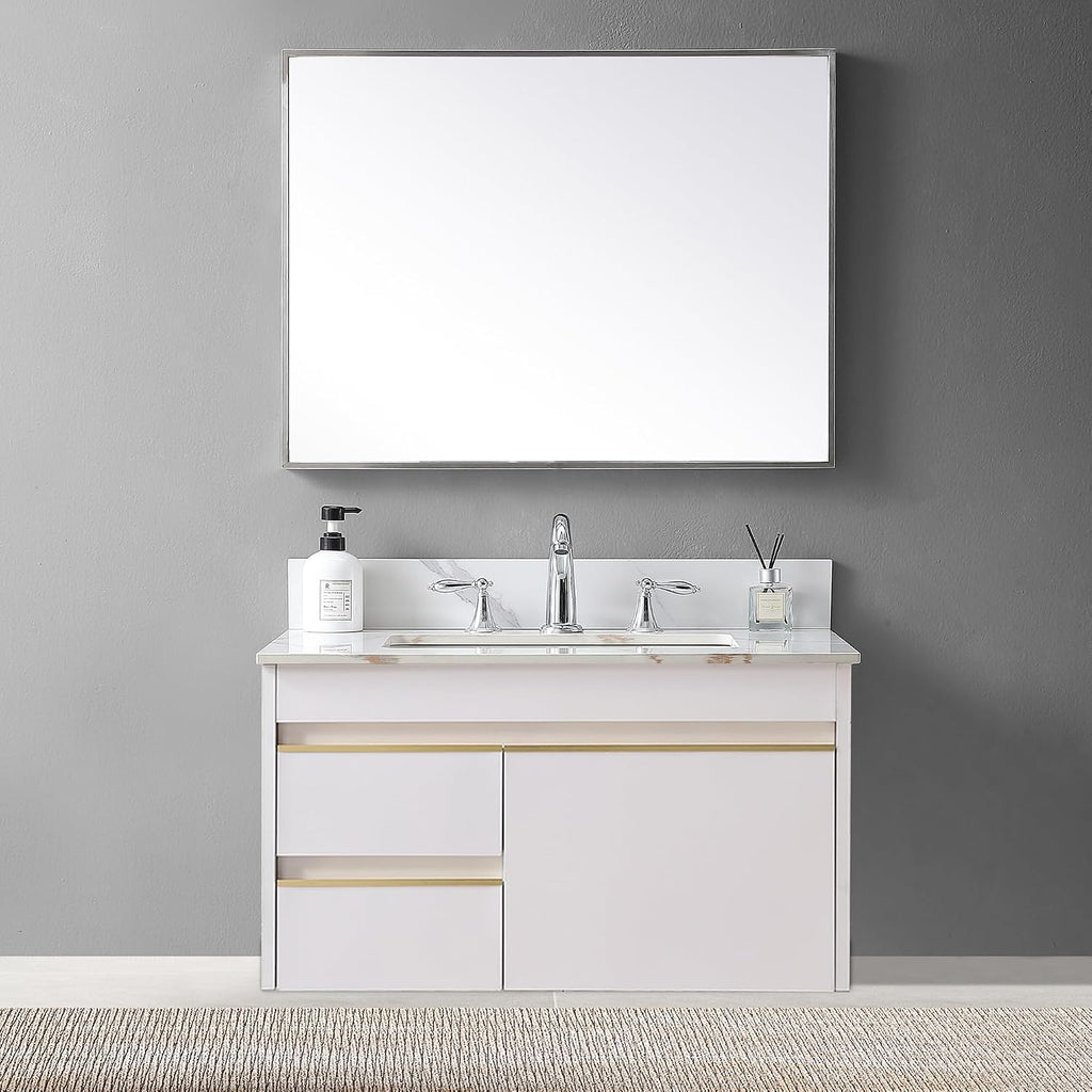 31" Carrara Gold Sintered Vanity Top