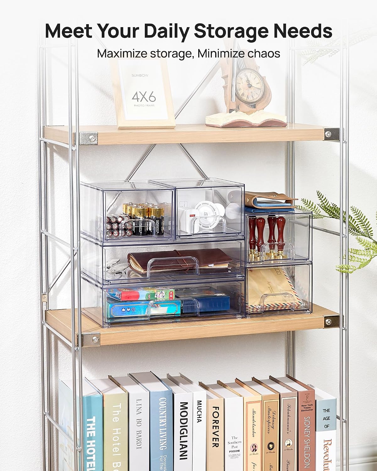 6 Pack Stackable Drawers