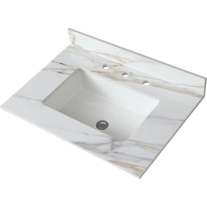 31" Calacatta Gold Vanity Top