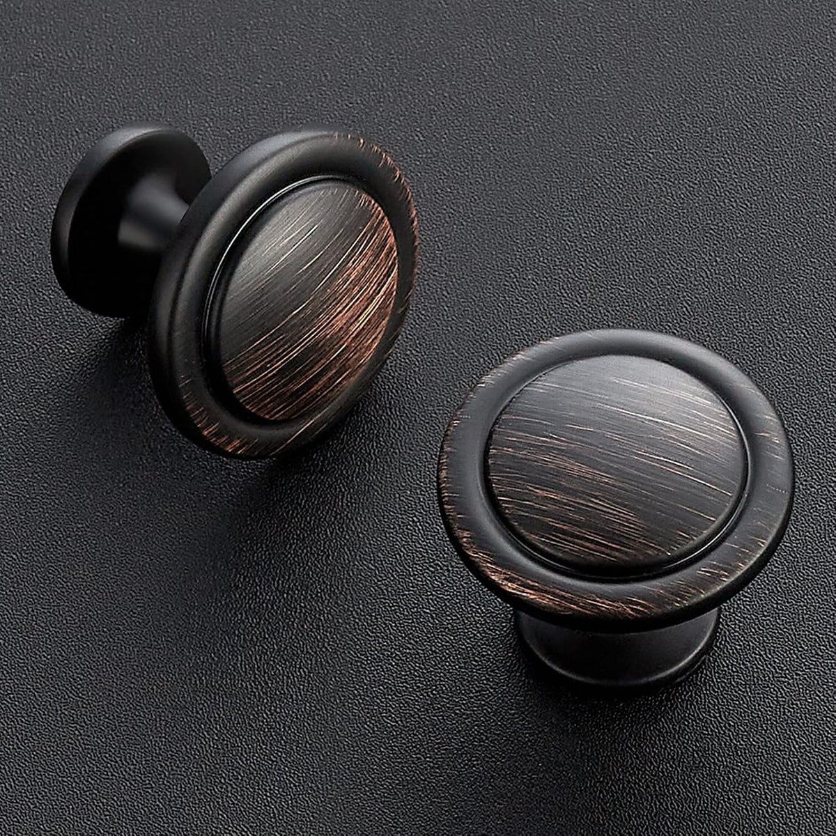 30 Pack Bronze Round Knobs