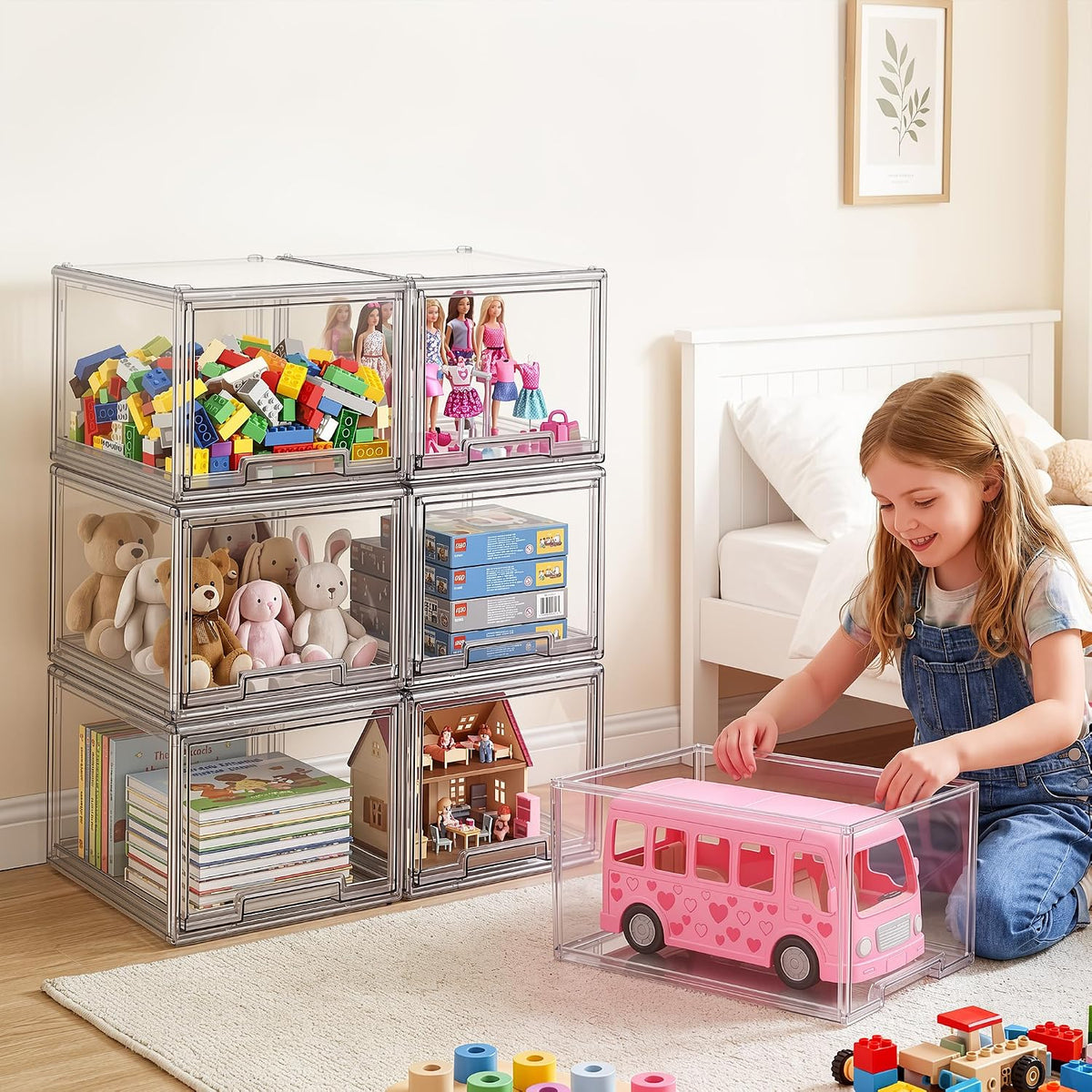 Large Clear Stackable Acrylic Drawers
