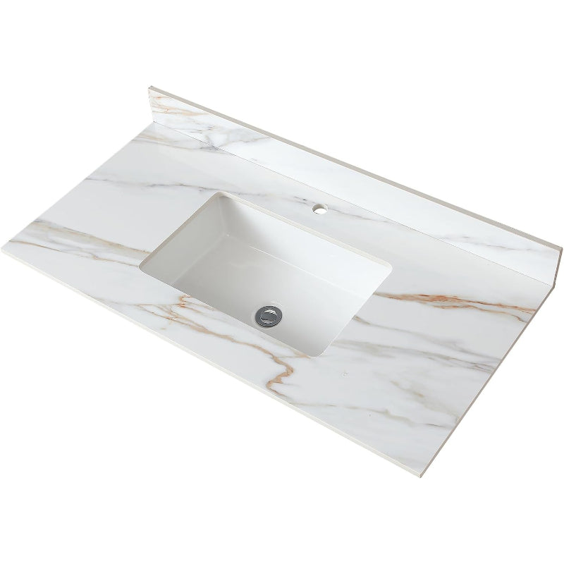 43" Calacatta Gold Sintered Vanity Top