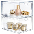 2 Pack Clear Stackable Drawer