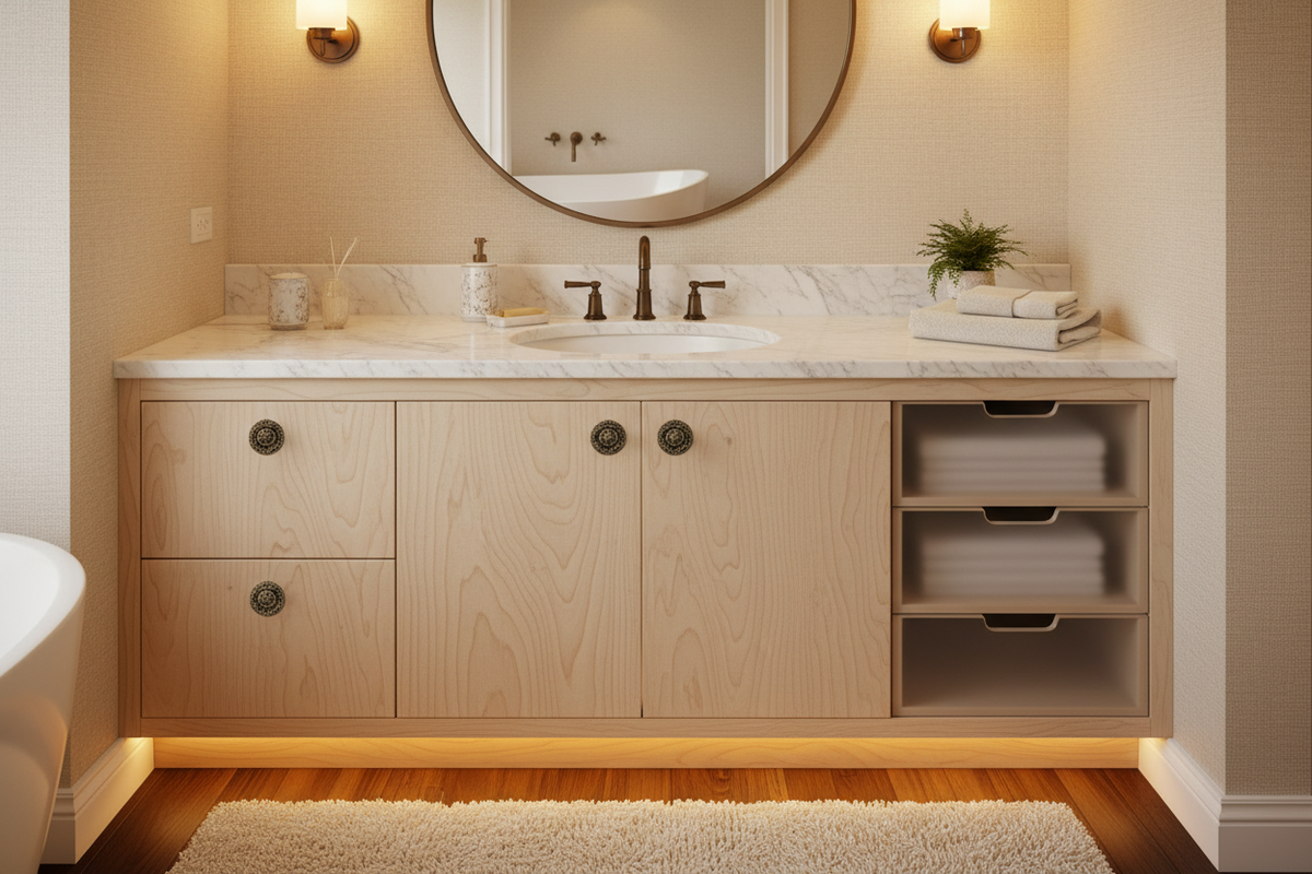 Warm & Cozy Bathroom Scene